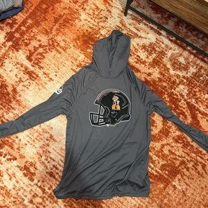 Oklahoma State Dri-fit hoodie. From coaching staff.